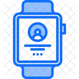 Smartwatch Contact Details  Icon