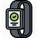 Smartwatch Erfolgsmeldung Smartwatch Prufmeldung Smartwatch Symbol