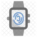 Smartwatch-Fingerabdruckscan  Symbol