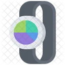 Smartwatch-Grafiküberwachung  Symbol