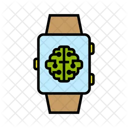 Reloj inteligente con inteligencia artificial  Icono