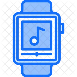 Smartwatch-Musikplayer  Symbol