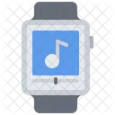 Smartwatch-Musikplayer  Symbol