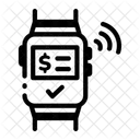 Smartwatch Payment Transaction Banking Icon