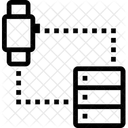 Smartwatch Server Verbindung Symbol