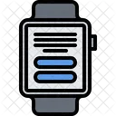 Smartwatch Text Button Smartwatch Text Smartwatch Icon