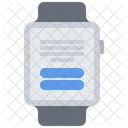 Smartwatch Text Button  Icône