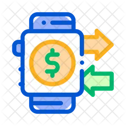 Smartwatch transaction  Icon