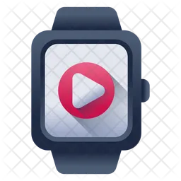 Smartwatch-Video  Symbol