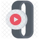 Smartwatch-Videoplayer  Symbol