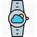 Cloud Temperature Smartwatch Icon