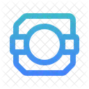 Surface Electrical Component Outlined Gradient Icon