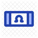 Ohm Elektrische Komponente Blau Symbol