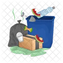 Smelly Garbage Trash Icon