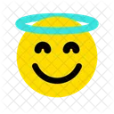 Smile Face Halo Icon