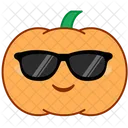 Smile Sunglasses Pumpkin Icon