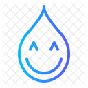 Smile Smileys Emoji Emoticon Mineral Fresh Water Drop Blood Icon