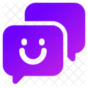 Smile Chat Bubble Emotion Icon