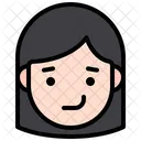 Smile Happy Girl Girl Face Icon