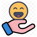 Smile Hand Emoticon  Icon