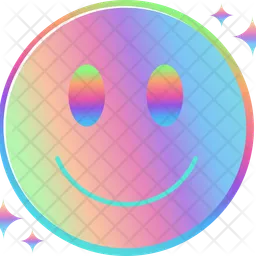 Smile Metal Hologram  Icon