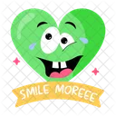 Smile More Heart Emoji Happy Emoji Icon