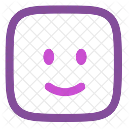 Smile square  Icon