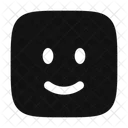 Smile Square Icon