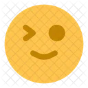Smile Squint Wink  Icon