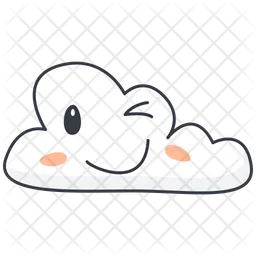 Smile Wink cloud  Icon