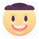 Hat Emoji Smiley Icon