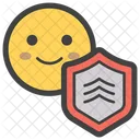 Smiley And Shield Emoji Emoticon Icon