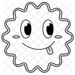Smiley Badge Emoji Icon