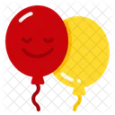 Smiley Balloons  Icon