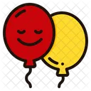 Smiley Balloons  Icon