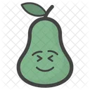 Smiley Birnengesicht Emoji Emoticon Symbol