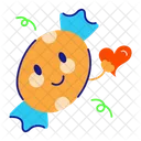 Smiley Candy Sweet Food Emoji Candy Icon