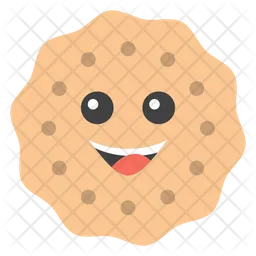 스마일 쿠키 Emoji 아이콘