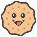 스마일 쿠키 비스킷 베이킹 아이콘