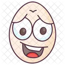 Edible Smiley Egg Egg Shell Icon