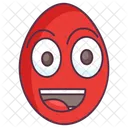 Edible Smiley Egg Egg Shell Icon