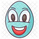 Edible Smiley Egg Egg Shell Icon