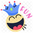 Happy Face Laughing Smiley Emoji Icon