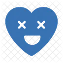 Heart Face Emoji Icon