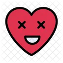 Heart Face Emoji Icon