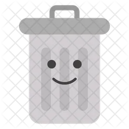 Smiley Face Bin Emoji Icon