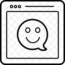 Commentaires souriants  Icône