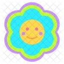 Smiley Flower  Icon