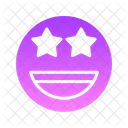 Smiley Glyph Gradient  Icon