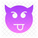 Smiley Glyph Gradient  Icon